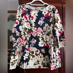 Chico’s ladies floral print blouse size 3 (XL/16)